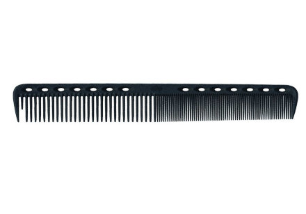 Расчёска YS для стрижки Carbon/BLack (180mm) FINE CUTTING YS 0571-339-01